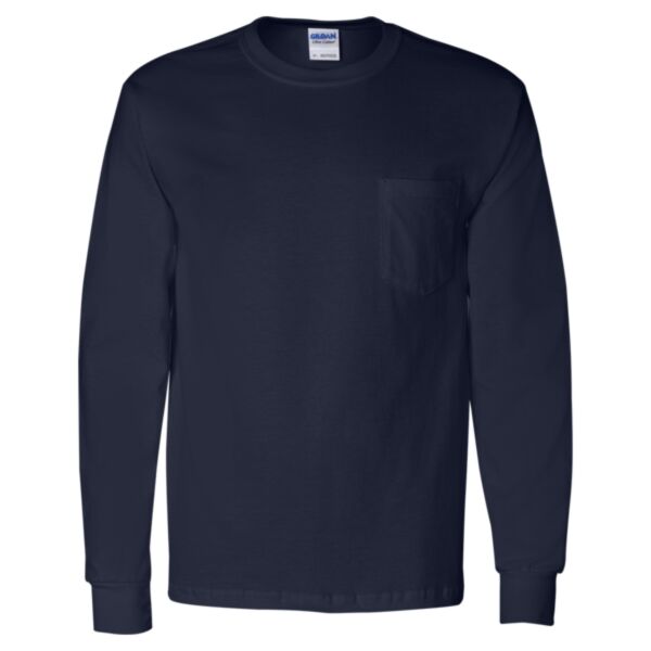 Gildan Ultra Cotton® Long Sleeve Pocket Unisex T-Shirt Thumbnail