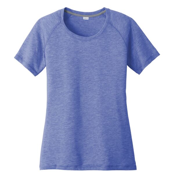 Sport Tek Womens PosiCharge ® TriBlend Wicking Raglan T-shirt Thumbnail