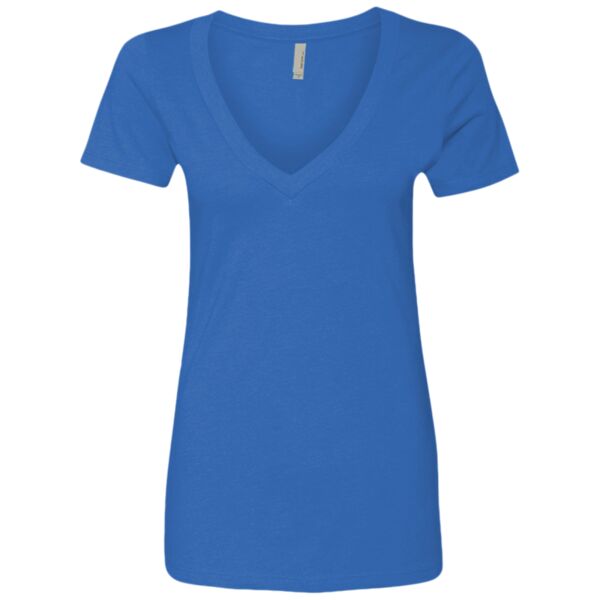 Next Level Apparel Women’s CVC Short Sleeve Deep V-neck T-shirt Thumbnail