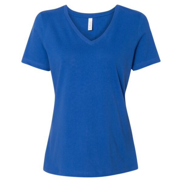 Bella Canvas Women’s Relaxed Jersey V-Neck T-shirt Thumbnail