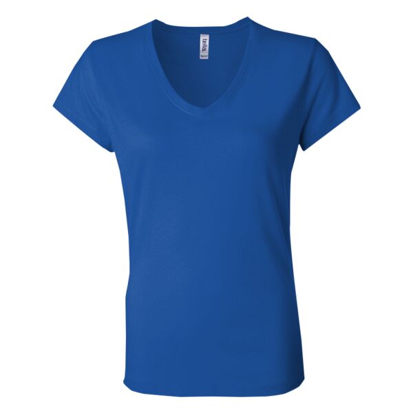 Bella Canvas Women’s Cotton Jersey V-Neck T-shirt Thumbnail