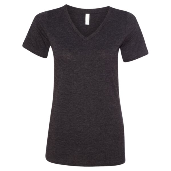 Bella Canvas Women's Relaxed Triblend Short Sleeve V-Neck T-shirt Thumbnail