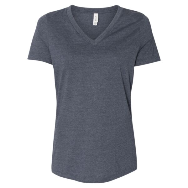Bella Canvas Women's Relaxed Heather CVC V-Neck T-shirt Thumbnail