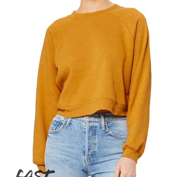 Bella Canvas Women's Raglan Pullover Fleece Thumbnail